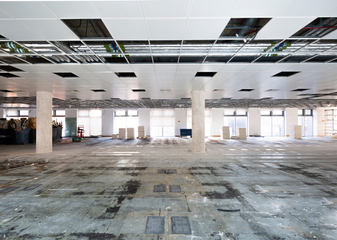 Office level being renovated.
